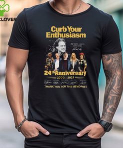 Original Curb Your Enthusiasm 24th Anniversary 2000 2024 Thank You For The Memories Signatures t hoodie, sweater, longsleeve, shirt v-neck, t-shirt