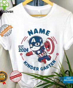 Original Custom captain america kindergarten est 2024 shirt