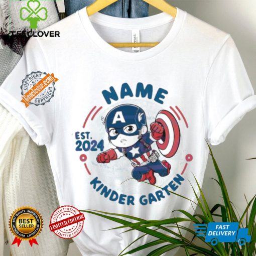 Original Custom captain america kindergarten est 2024 shirt