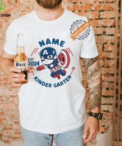 Original Custom captain america kindergarten est 2024 shirt