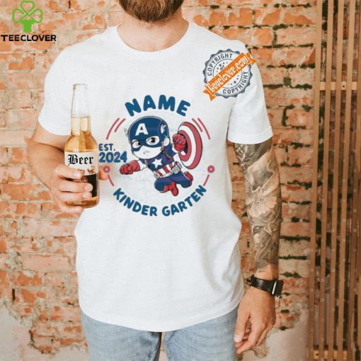 Original Custom captain america kindergarten est 2024 shirt