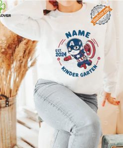 Original Custom captain america kindergarten est 2024 shirt