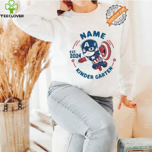 Original Custom captain america kindergarten est 2024 shirt