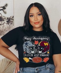 Original Dallas Cowboys Vs Washington Commanders Happy Thanksgiving November 23, 2023 At’t Stadium T shirt