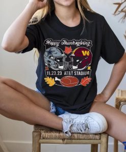 Original Dallas Cowboys Vs Washington Commanders Happy Thanksgiving November 23, 2023 At’t Stadium T hoodie, sweater, longsleeve, shirt v-neck, t-shirt