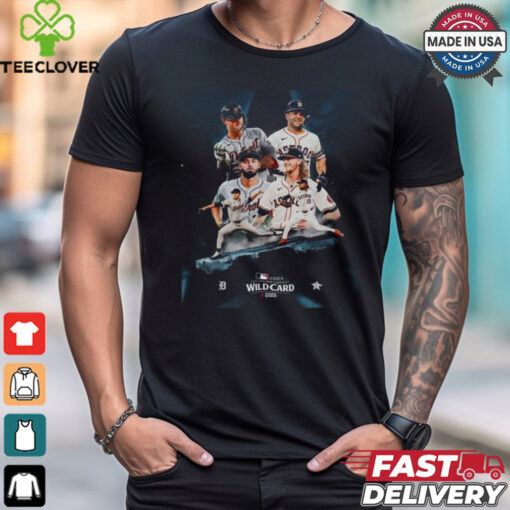 Original Detroit Tigers vs. Houston Astros 2024 MLB AL Wild Card Poster T Shirt