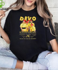 Original Devo Band 51st Anniversary 1973 2024 Thank You For The Memories Signatures t hoodie, sweater, longsleeve, shirt v-neck, t-shirt