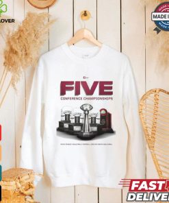 Original FSU Seminoles 2023 – 24 Five Conference Championships Men’s Tennis Volleyball Football Soccer Beach Volleyball shirt