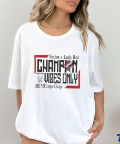 Original Fostoria Lady Red 2023 NBC Champions Logo T Shirt