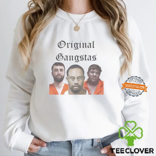 Original Gangstas Golf Legends Mugshot Scheffler Woods & Daly hoodie, sweater, longsleeve, shirt v-neck, t-shirt