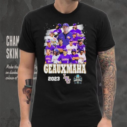 Original Geauxmaha 2023 LSU Tigers 2023 Men’s College Worlde Series Shirt