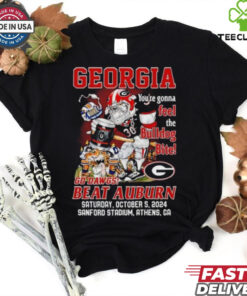 Original Georgia Bulldogs You’re Gonna Feel The Bulldog Bite Dawgs Beat Auburn 2024 Shirt