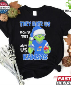 Original Grinch They Hate Us Because They Ain’t Us Kansas Jayhawks Shirt