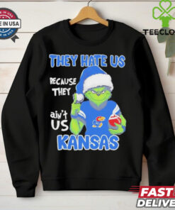 Original Grinch They Hate Us Because They Ain’t Us Kansas Jayhawks Shirt