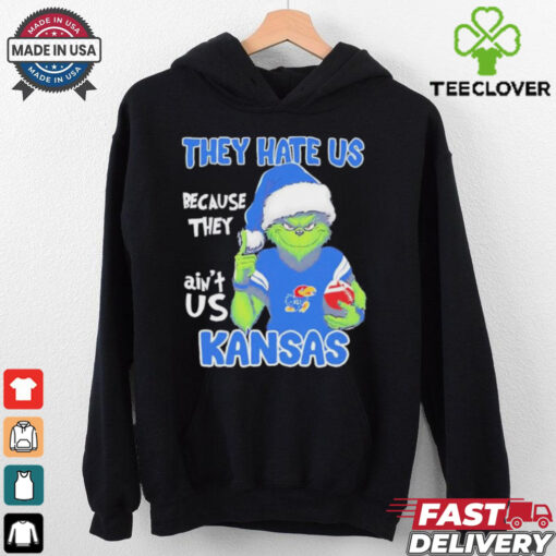 Original Grinch They Hate Us Because They Ain’t Us Kansas Jayhawks Shirt