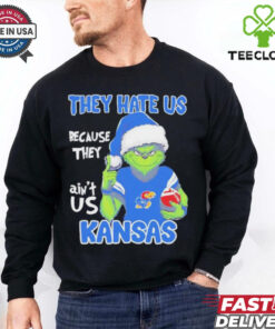 Original Grinch They Hate Us Because They Ain’t Us Kansas Jayhawks Shirt