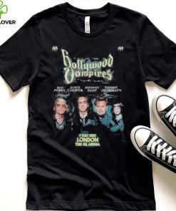 Original Hollywood Vampire 2023 Uk Tour London The 02 Arena Poster Shirt