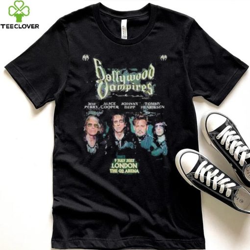 Original Hollywood Vampire 2023 Uk Tour London The 02 Arena Poster Shirt