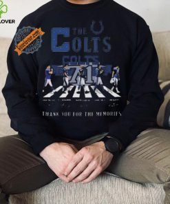 Original Indianapolis colts 71 years 1953 2024 signature thank you for the memories hoodie, sweater, longsleeve, shirt v-neck, t-shirt