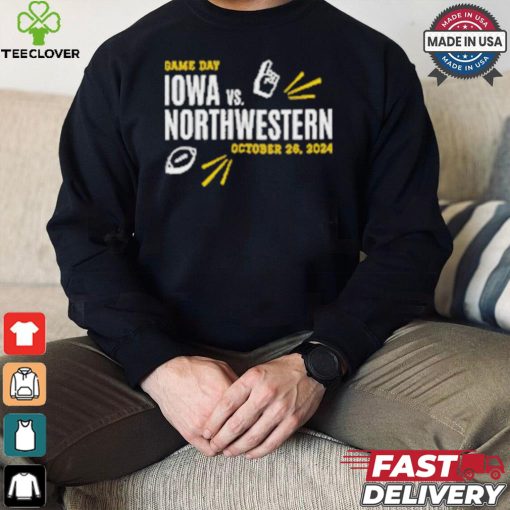 Original Iowa vs Northwestern October 26 2024 Game Day shirt