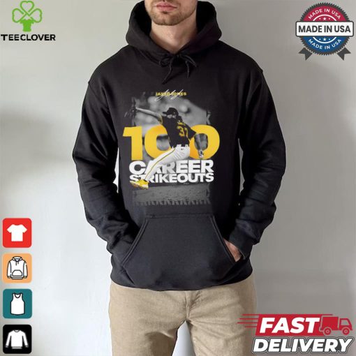 Original Jared Jones Pittsburgh Pirates 100 career strikeouts shirt