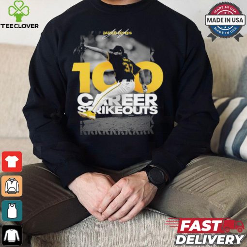 Original Jared Jones Pittsburgh Pirates 100 career strikeouts shirt