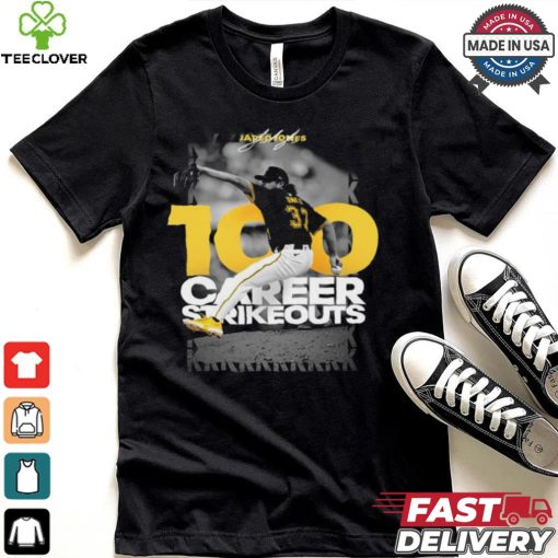 Original Jared Jones Pittsburgh Pirates 100 career strikeouts shirt
