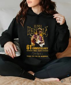 Original Jimi Hendrix 61st Anniversary 1963 2024 T Shirt