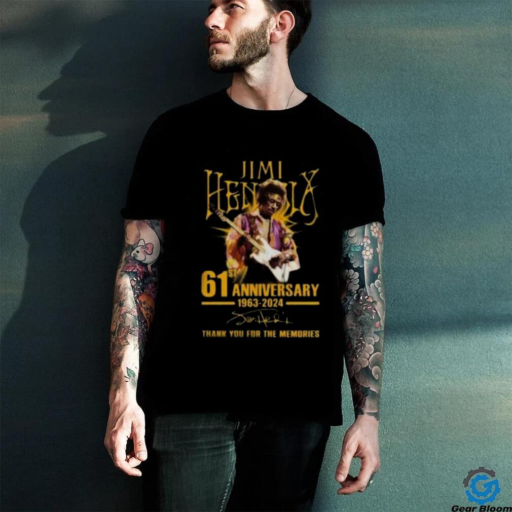 Original Jimi Hendrix 61st Anniversary 1963 2024 T Shirt Original Jimi Hendrix 61st Anniversary 1963 2024 T Shirt