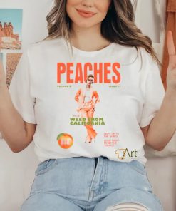 Original Justin Bieber Music Merch Store Peaches shirt