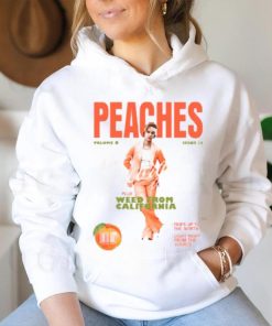 Original Justin Bieber Music Merch Store Peaches shirt