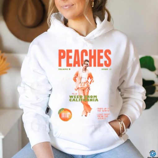 Original Justin Bieber Music Merch Store Peaches shirt