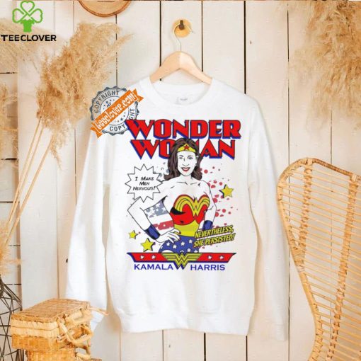 Original Kamala harris wonder woman I make men nervous 2024 hoodie, sweater, longsleeve, shirt v-neck, t-shirt