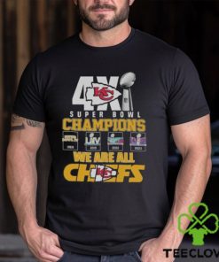 Original Kansas City Chiefs 4x Super Bowl Champions We Are All Chiefs t hoodie, sweater, longsleeve, shirt v-neck, t-shirt