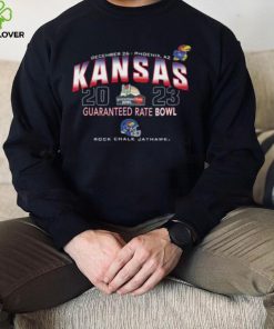 Original Kansas Jayhawks 2023 Guaranteed Rate Bowl Rock Chalk Jayhawk Shirt