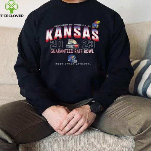 Original Kansas Jayhawks 2023 Guaranteed Rate Bowl Rock Chalk Jayhawk Shirt