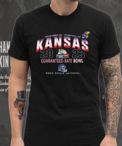 Original Kansas Jayhawks 2023 Guaranteed Rate Bowl Rock Chalk Jayhawk Shirt