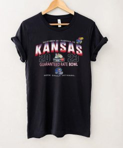 Original Kansas Jayhawks 2023 Guaranteed Rate Bowl Rock Chalk Jayhawk Shirt