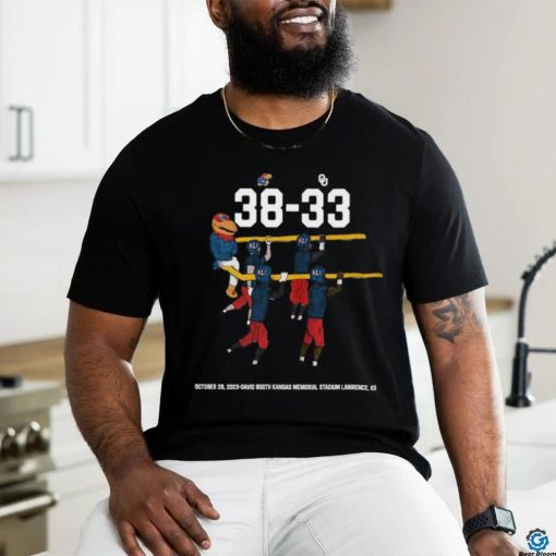 Original Kansas Jayhawks Vs Oklahoma Sooners 38 33 October 28 2023 T shirt