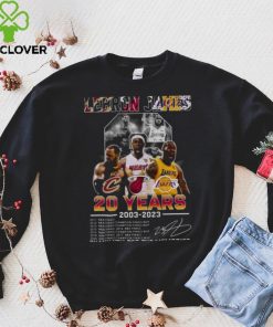 Original Lebron James 20 Years 2003 2023 Champions Thank You For The Memories Shirt