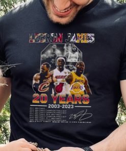 Original Lebron James 20 Years 2003 2023 Champions Thank You For The Memories Shirt