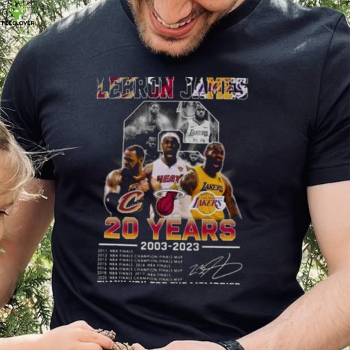 Original Lebron James 20 Years 2003 2023 Champions Thank You For The Memories Shirt