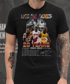 Original Lebron James 20 Years 2003 2023 Champions Thank You For The Memories Shirt