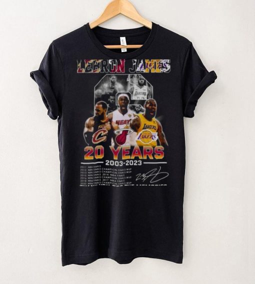 Original Lebron James 20 Years 2003 2023 Champions Thank You For The Memories Shirt