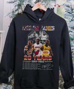 Original Lebron James 20 Years 2003 2023 Champions Thank You For The Memories Shirt