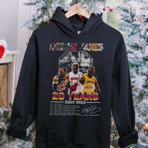 Original Lebron James 20 Years 2003 2023 Champions Thank You For The Memories Shirt