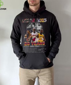 Original Lebron James 20 Years 2003 2023 Champions Thank You For The Memories Shirt