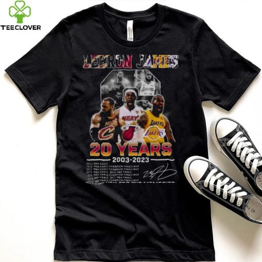 Original Lebron James 20 Years 2003 2023 Champions Thank You For The Memories Shirt