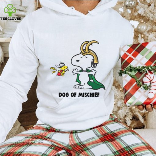 Original Loki Snoopy And Thor Woodstock Dog Of Mischief T hoodie, sweater, longsleeve, shirt v-neck, t-shirt