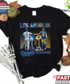 Original Los Angeles Dodgers And Rams Shohei Ohtani, Matthew Stafford Signatures 2024 T shirt 1 Original Los Angeles Dodgers And Rams Shohei Ohtani, Matthew Stafford Signatures 2024 T shirt